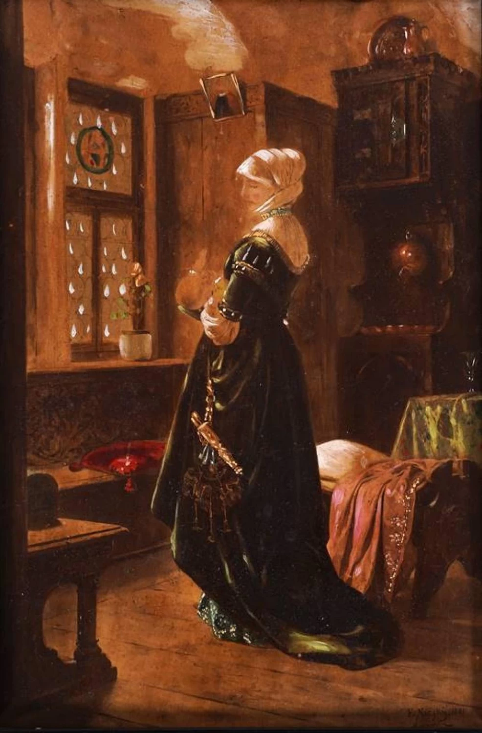 Eduard Niczky - Nobile signora con bambino